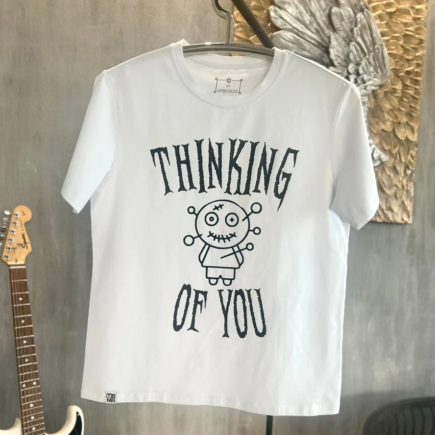 Футболка белая Thinking of you - Voodoo edition